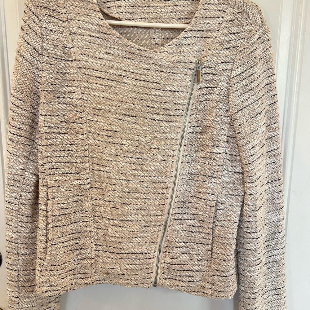 Bagatelle Collection Cream Textured Jacket - Picture 2 of 6